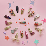 Conj. 2 Ganchos de Cabelo Rainbow Disco - Rockahula