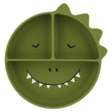 Prato em Silicone com Compartimentos e Ventosa  - Mr. Dino - Trixie
