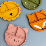 Prato em Silicone com Compartimentos e Ventosa  - Mr. Dino - Trixie