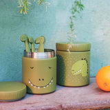 Conj. de Talheres em Silicone - Mr. Dino - Trixie