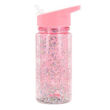 Flasche mit Strohhalm – Glitter Star Gloss