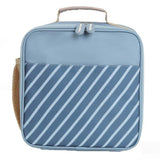 Gestreifte blaue Thermo-Lunchbox