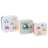 Conj. de 3 caixas de Lanche - City Cars