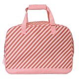 Bolsa de Praia Grande com Malha - Stripes Bloom & Blush