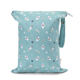 Bolsa Impermeável Grande - Pandas in Space