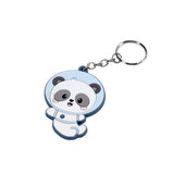 Mochila Escolar Média com Porta-Chaves - Panda in Space