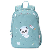 Mochila Escolar Média com Porta-Chaves - Panda in Space