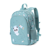 Mochila Escolar Média com Porta-Chaves - Panda in Space