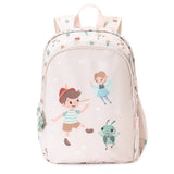 Mochila Escolar Média com Porta-Chaves - Wooden Boy