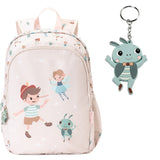 Mochila Escolar Média com Porta-Chaves - Wooden Boy