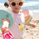 Braçadeiras Progressivas com 3 Discos de Flutuação - Rosa - Saro