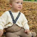 Collant com Pés e Suspensórios - Peanut Blend Patterned - Silly Silas