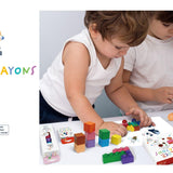 Block Crayons - Lápis de Cera em Blocos - Carro