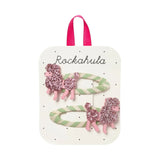 Conj. 2 Clipes de Cabelo Caniche - Pretty in Pink - Rockahula
