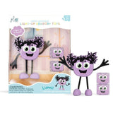 GloPals Set de Personagem + 2 Cubos de Luz Sensoriais Lumi - Lilas