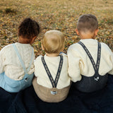 Collant com Pés e Suspensórios - Peanut Blend Patterned - Silly Silas