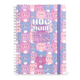 Bloco de Notas Pautado A4 com Espiral Maxi - Teddy Bear - Legami