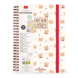 Bloco de Notas Pautado A4 com Espiral - Teddy Bear - Legami