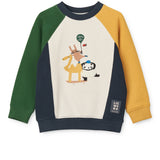 Sweat Algodão Orgânico Aude - Around the World - Liewood