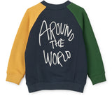 Sweat Algodão Orgânico Aude - Around the World - Liewood