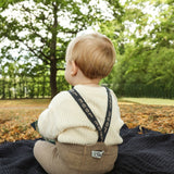 Collant com Pés e Suspensórios - Peanut Blend Patterned - Silly Silas