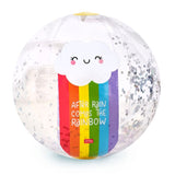 Aufblasbarer Wasserball – Glitzer-Wasserball – Regenbogen