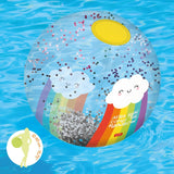 Aufblasbarer Wasserball – Glitzer-Wasserball – Regenbogen