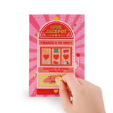 Cartão de Cumprimentos - Scratch Off Card - Love Jackpot - Legami