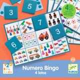 Número Bingo - 4 Jogos de Loto  - Eduludo - Djeco