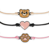 Conj. de 3 Pulseiras - Better Together - Teddy Bear - Legami