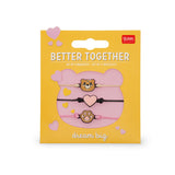 Conj. de 3 Pulseiras - Better Together - Teddy Bear - Legami