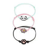 Conj. de 3 Pulseiras - Better Together - Panda - Legami