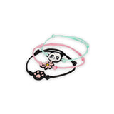 Conj. de 3 Pulseiras - Better Together - Panda - Legami