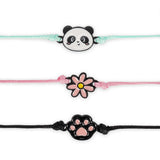 Conj. de 3 Pulseiras - Better Together - Panda - Legami