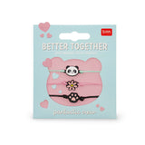 Conj. de 3 Pulseiras - Better Together - Panda - Legami