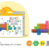 Block Crayons - Lápis de Cera em Blocos - Triceraptos