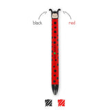 Caneta com 2 Cores Click&Clack - Ladybug - Legami