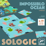 Impossiblo Ocean - Jogo de Lógica - 4 Puzzles Dominó - Djeco