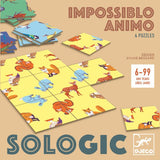 Impossiblo Animo - Jogo de Lógica - 4 Puzzles Dominó - Djeco