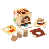 Wild &amp; Co - Puzzle Cubo de Madera - Djeco