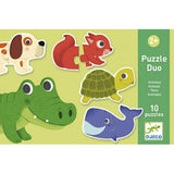 Puzzle Duo - Animais - Djeco