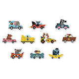 Puzzle Duo - Coches de carreras - Djeco