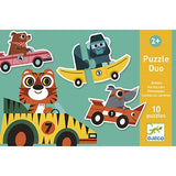 Puzzle Duo - Carros de Corrida - Djeco