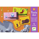 Puzzle Duo - Mamás y Bebés - Djeco