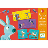 Puzzle Duo - Opuestos - Djeco