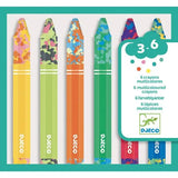 Conj. de 6 Lápis de Cera Multicoloridos - Djeco