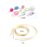 Kit para Criar 2 Tiaras - Azul - Djeco
