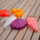 Conj. de 5 Moldes de Praia em Silicone - Beach Fun - Filibabba