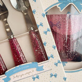 Conj. de Talheres com Glitter - Sparkling Sangria - Konges Slojd