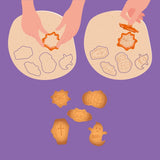 Conj. de 5 Formas de Bolachas com Carimbo - Cookie Time! - Legami